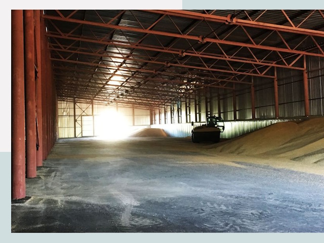 Строительство зернохранилищ в Карасук