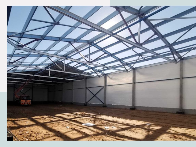 Строительство сенохранилищ в Карасук