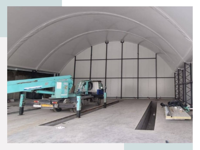 Внутреннее оснащение ангаров в Карасук