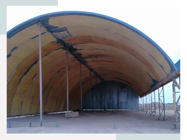 Реконструкция ангаров в Карасук