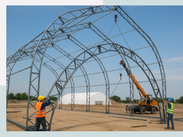 Монтаж ангаров в Карасук от 609 руб. - Надежно и быстро